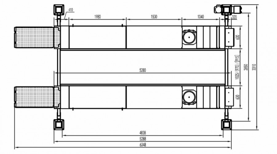 JOHN BEAN V2100 TILT 3D SUUNTAUSLAITE AC100+JLF 4000 SUUNTAUSNOSTIN 4-PILARI