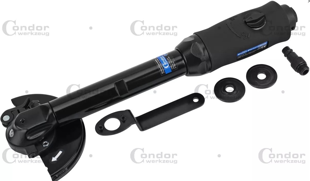 CONDOR PAINEILMA KULMAHIOMAKONE 100MM LAIKKA PITKÄ VARSI MATALAPÄÄ 3