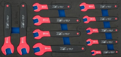 [30730] CONDOR VDE KIINTOAVAINSARJA 7-17MM 11 OSAA FOAM MODUULI 1/3