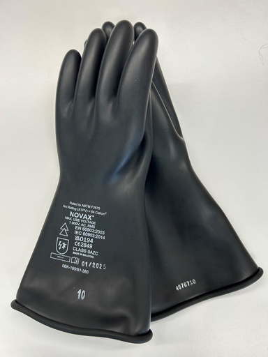 [RG001500H10] 10000V VALOKAARISUOJAKÄSINEET JÄNNITETÖIHIN, koko 10