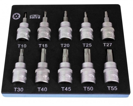 [DIAGH138WT] KÄRKIHYLSYSARJA LYHYT TORX 3/8" T10-T55 50MM FOAM MODUULI
