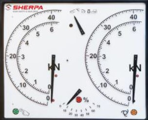 [SVZ410115] SHERPA JARRUTESTERIN ANALOGINÄYTTÖ 0-6KN/0-40KN